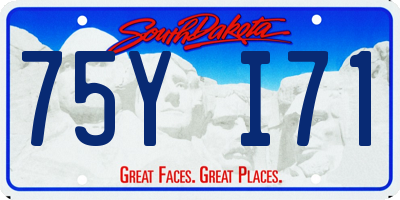 SD license plate 75YI71