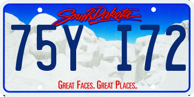 SD license plate 75YI72