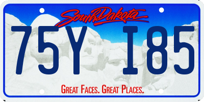 SD license plate 75YI85