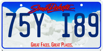SD license plate 75YI89