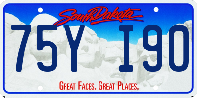 SD license plate 75YI90