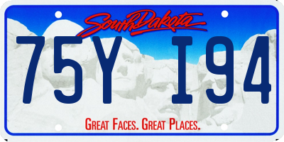 SD license plate 75YI94