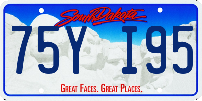 SD license plate 75YI95