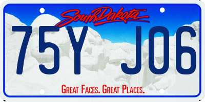 SD license plate 75YJ06