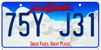 SD license plate 75YJ31