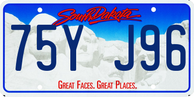 SD license plate 75YJ96