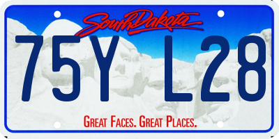 SD license plate 75YL28