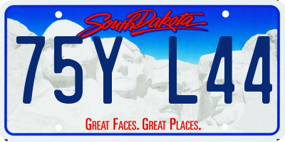 SD license plate 75YL44