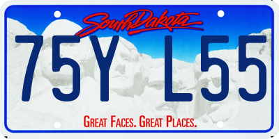 SD license plate 75YL55