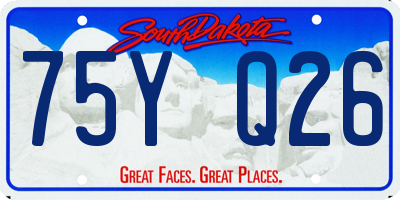 SD license plate 75YQ26