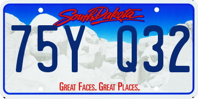 SD license plate 75YQ32