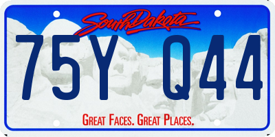 SD license plate 75YQ44