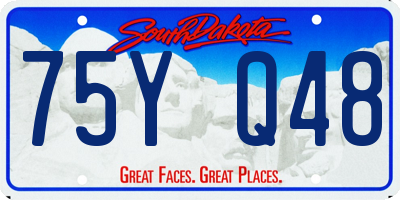 SD license plate 75YQ48