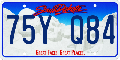 SD license plate 75YQ84