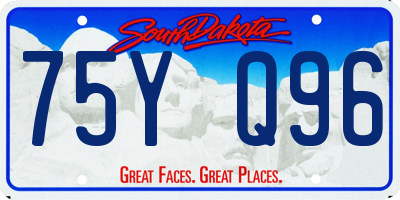 SD license plate 75YQ96