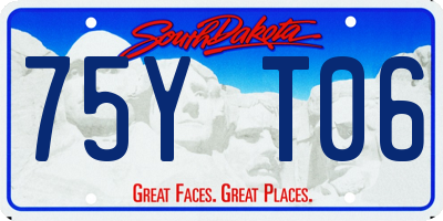SD license plate 75YT06