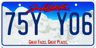 SD license plate 75YY06