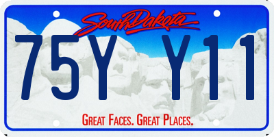 SD license plate 75YY11