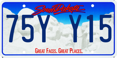 SD license plate 75YY15