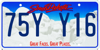 SD license plate 75YY16