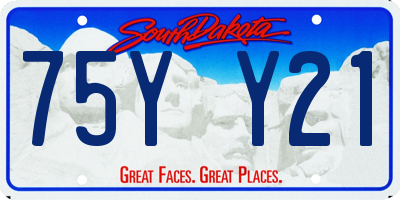 SD license plate 75YY21