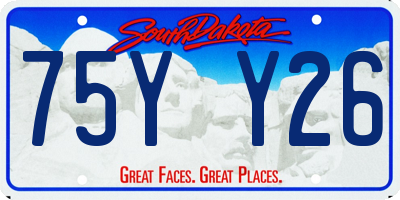 SD license plate 75YY26