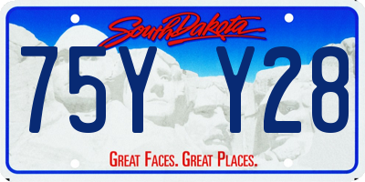 SD license plate 75YY28