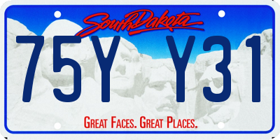 SD license plate 75YY31