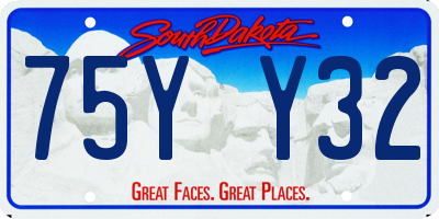 SD license plate 75YY32