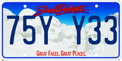 SD license plate 75YY33