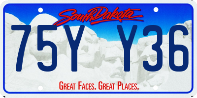 SD license plate 75YY36