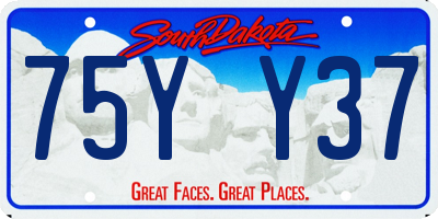 SD license plate 75YY37