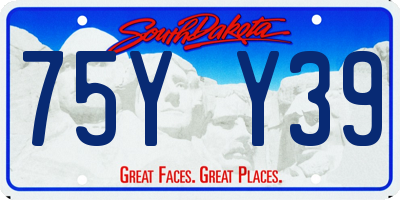 SD license plate 75YY39