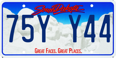 SD license plate 75YY44