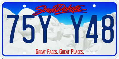 SD license plate 75YY48