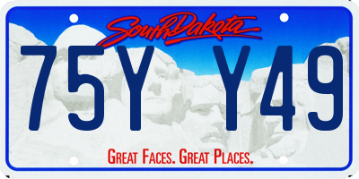 SD license plate 75YY49
