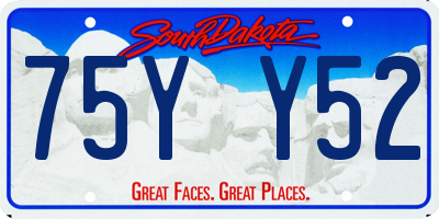 SD license plate 75YY52