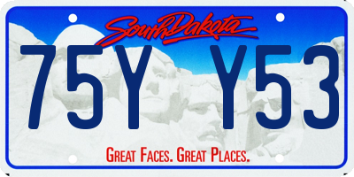 SD license plate 75YY53