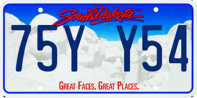 SD license plate 75YY54