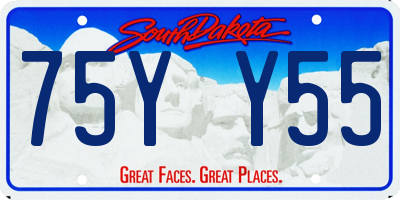 SD license plate 75YY55