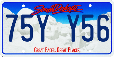 SD license plate 75YY56