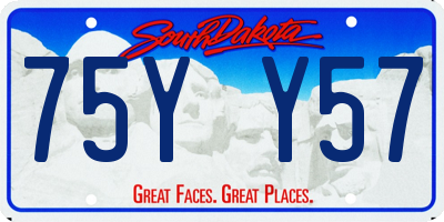 SD license plate 75YY57