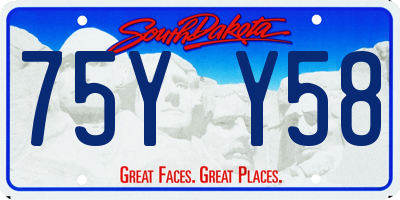 SD license plate 75YY58