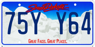 SD license plate 75YY64