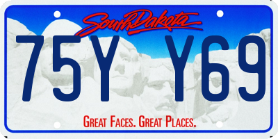 SD license plate 75YY69