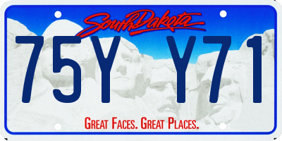 SD license plate 75YY71