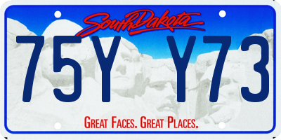 SD license plate 75YY73