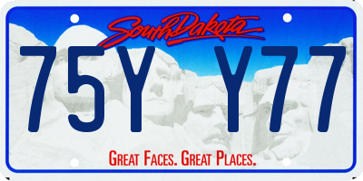 SD license plate 75YY77