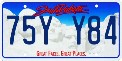 SD license plate 75YY84