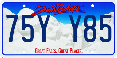 SD license plate 75YY85